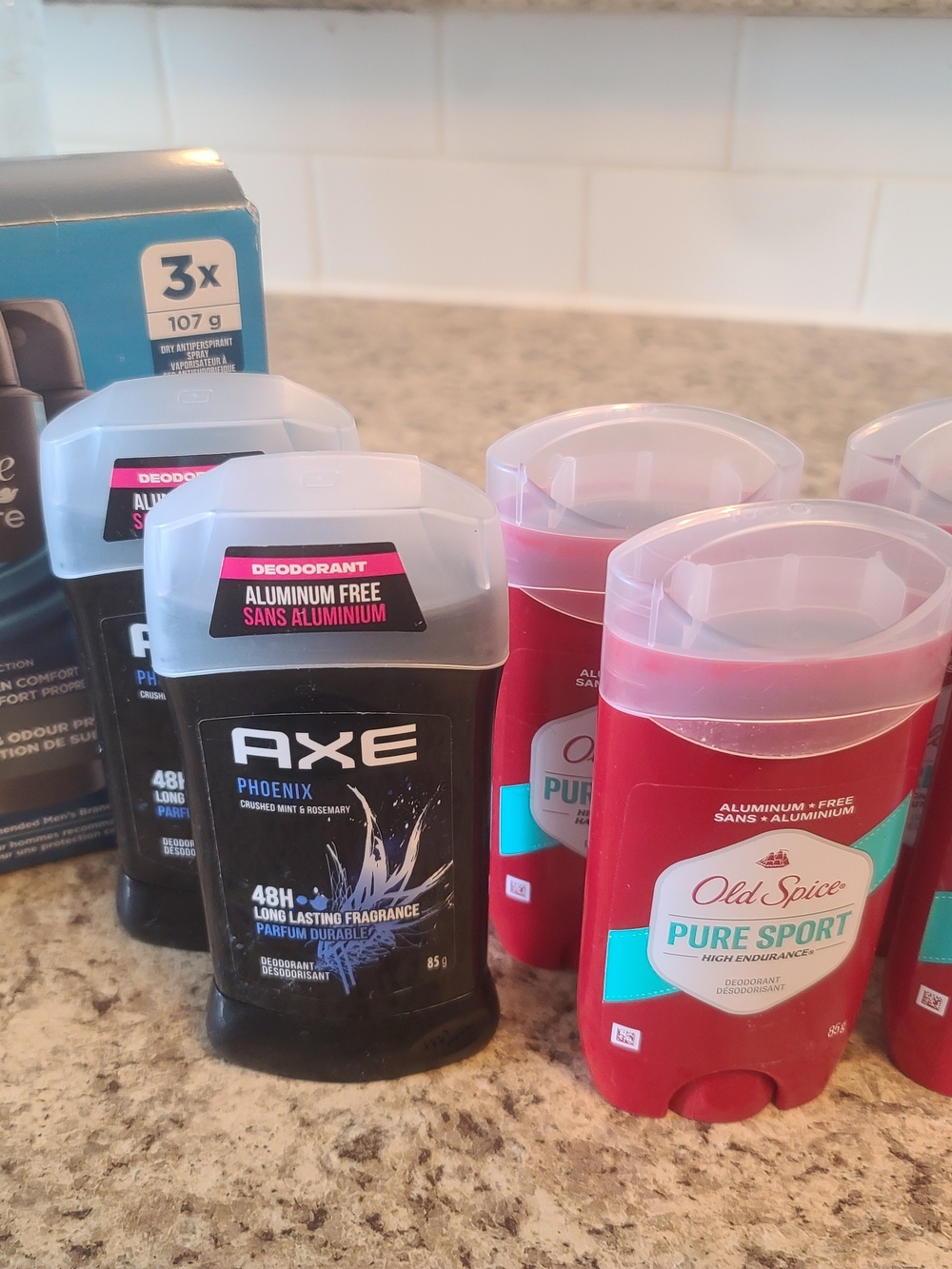 9 Brand New - Men's Antiperspirant & Deoderant.
